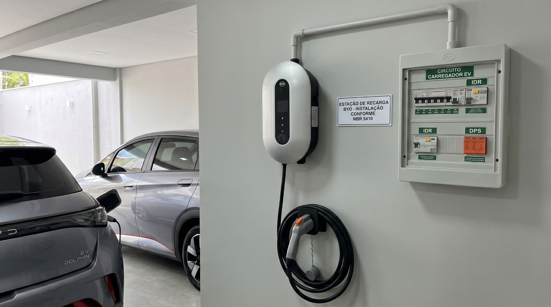 Instalação Profissional de carregador de veículo elétrico